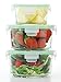 Go Green Glasslock Assorted 3-Piece Round Food Storage Container Set