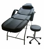 New Massage Table Bed Chair Beauty Barber Chair Facial Tattoo Chair Salon Equipment Includes Stool