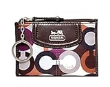 Coach Madison Signature Op Art Optic Skinny coin Card Wallet Case Bag 46723 Multi