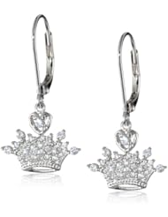 Disney Princess Crystal Crown Leverback Earrings