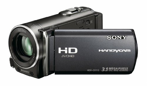 Sony HDR-CX115EB Full HD Camcorder (Flash, 25 