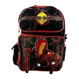 Marvel Iron Man 17 Rolling Backpack W/ Water Bottle