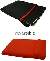 GAGS Acer Aspire One Reversible Neoprene Sleeve / Case / Pouch in RED and BLACK 8.9" 9"