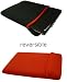 GAGS Samsung NC10 Reversible Neoprene Sleeve / Case / Pouch in RED and BLACK 10.1 inch.....Water Resistant....Shock Absorbing