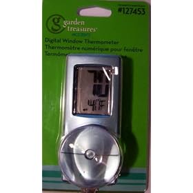 ABC Products Garden Treasures ~ Digital Window Therometer by 