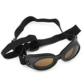 Dog Goggles Sun Protection Glasses 4 Holes Design Black