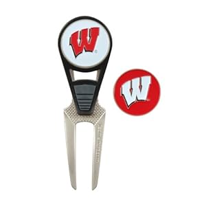 Wisconsin Golf Ball Mark Repair Tool and Ball Markers