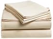Pinzon Hemstitch 400-Thread-Count Egyptian Cotton Sateen Full Sheet Set, Maize