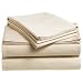 Pinzon Hemstitch 400-Thread-Count Egyptian Cotton Sateen Queen Sheet Set, Maize