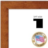 14x18 / 14 x 18 Butterscotch Distressed Maple Picture Frame - NEW .. .75'' wide