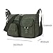 Robot Bee Women Messager Casual Nylon Shoulder Crossbody Handbag Army Green