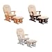Kendall Sleigh Style Glider Rocker and Ottoman Value Set