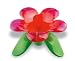 Koziol,Audrey 3231592 Red Transparent Tea Strainer Designed Like A Flower, 5,31X5,31X3,62-Inch