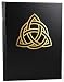 Blank Black Book: Book of Shadows, Triquetra Design