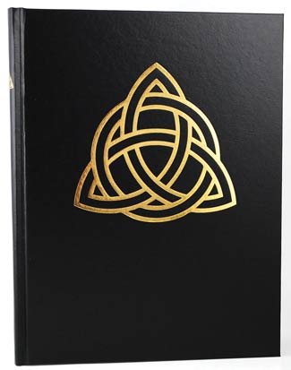 Blank Black Book: Book of Shadows, Triquetra Design