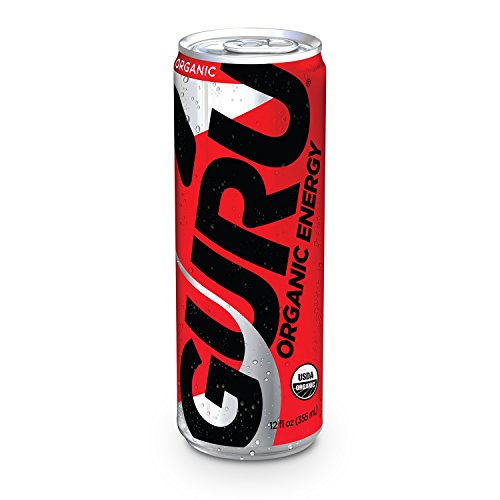 GURU Organic Energy Drink, Healthy and Natural Energy Beverage, 12