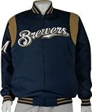 Milwaukee Brewers Reversible Logo Team Varsity Jacket - Medium
