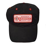 NHL BUFFALO SABRES HOCKEY GARMENT WASH BLACK HAT CAP