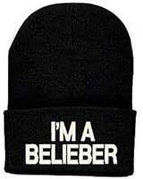Lengendy I'm A Belieber Beanie Justin Bieber Interpretation Hat (Black)