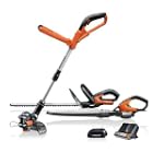 WORX WG913.51 3-Piece 18 Volt Lithium-Ion Cordless Combo Kit With Blower, String Trimmer & Hedge Trimmer