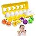 CPSYUB Toddler Toys, Easter Eggs Toys for 1, 2, 3, 4, 5, 6 Year olds Girls / Boys, Color Shape Montessori Matching Eggs Educational Color & Shape Recognition Skills Learning Toys BPA Free (12 Eggs)
