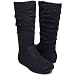 ZULU Children Youth Sluoch Boots Black