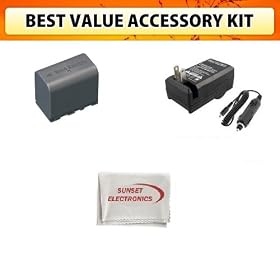 Best Value Accessory Kit Li-Ion Extended Life Replacement DATA Battery Pack for JVC... by Sunset
