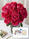 Healthy Child Roses, Eco-Friendly - Certified Organic, Pink Rose Bouquet