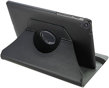 Weview(TM)Google Nexus 9 case,360 Rotating Magnetic Smart PU Leather Case Cover with Wake & Sleep Function for Google Nexus 9 Tablet +One Screen Protectors +Fishbone Cable Winder(Black)