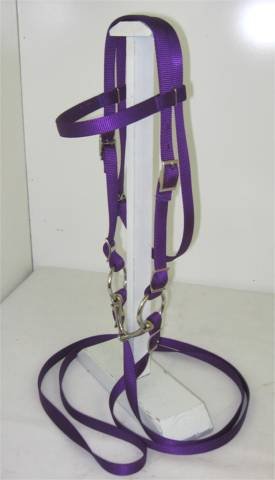 PONY BRIDLE, NYLON, PURPLE