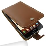 PDair Leather Case for Samsung Galaxy Note GT-N7000 - Flip Type (Brown)