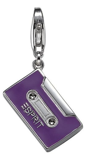 Esprit Damen-Charms tape 925 Sterlingsilber lila Lack ESCH90960A000 Preisvergleich