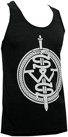 Sleeping With Sirens Men's White Symbol Tank Top T-Shirt Heather Charcoal XL