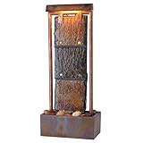 Montpeilier Table Fountain - Natural Slate/ Copper Finish