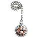 Farm Selfie Horse Pig Chicken Donkey Cow Sheep Ceiling Fan and Light Pull Chain