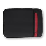 CaseCrown Neoprene Sleeve (Black/Red) for 12 Inch Laptop