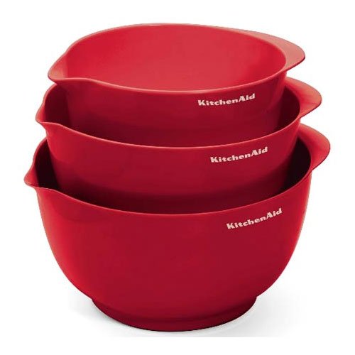 Childrens Toyshop  Kitchen & Housewares : KitchenAid Professional Series Red Mixing Bowls, Set of 3