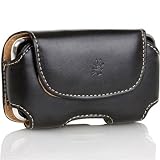 BlueHarbor Horizontal Leather Case with Belt Clip for Apple iPhone 3G 3GS 4 4G