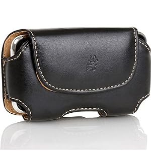 BlueHarbor Horizontal Leather Case with Belt Clip for Apple iPhone 3G 3GS 4 4G