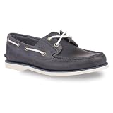 Timberland Men's 2-Eye Classic Boat Shoe,Blue/Blue,8 W US