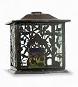 Achla BCB-03 Parrot and Berries Lantern - Rustic Iron
