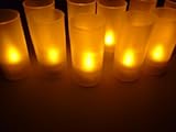 Life connection 息で消える LED キャンドル ライト 10個 セット ゆらぐ 自然な 灯り オリジナルステッカー付き クリスマス パーティー 誕生日 ろうそく 癒し 459