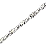 14K White Gold 1 ct. Diamond Tennis Bracelet