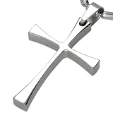 Urban Male Mens Simple Stainless Steel Cross & Chain