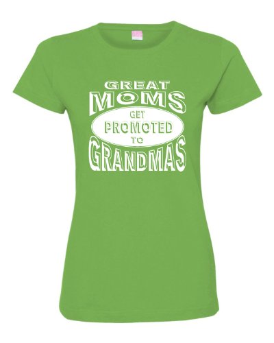 Womens Great Moms Get Promoted To Grandmas Funny New Mom Deluxe Soft T-Shirt