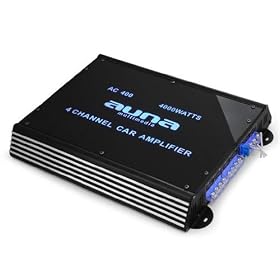 Auna W2-AC400 4-Channel Car Amplifier with LED Lights 4000W