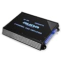 Auna 4-Kanal Auto-Endstufe Car Verst�rker 4000W max. (Acrylglas, LED-Lichteffekt) schwarz/silber