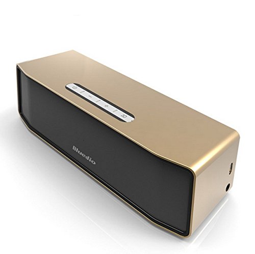 Bluedio Bs-2 Portable Wireless Bluetooth Stereo Hifi Mini Speaker 3d Surround Subwoofer Speakers Support Hands-free Calls for Cell Phone/computer Gold Colour