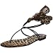D&G Dolce & Gabbana Women's DS3253 E4041 Chiffon Print T-Strap Sandal