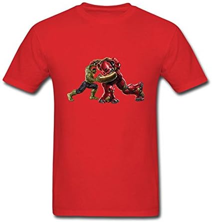 WUJIXIAN Men's The Hulk Cartoon T Shirt XXL Red